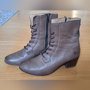 Frye "Courtney" Lace Up Prairie Boots